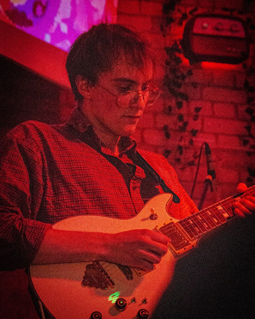 Pete Walters playing Lead Guitar at the Night Owl, 2025.